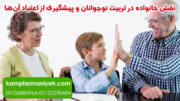 نقش خانواده در تربیت نوجوانان و پیشگیری از اعتیاد آن‌ها